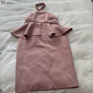 ASOS Mauve Peplum Dress